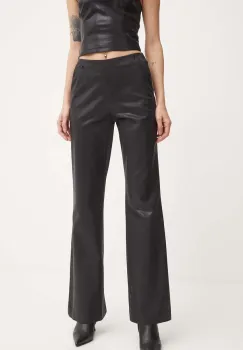 Diesel pantaloni din lana P-OLARIS culoarea negru, evazati, high waist, A13987.0IPAA imagine