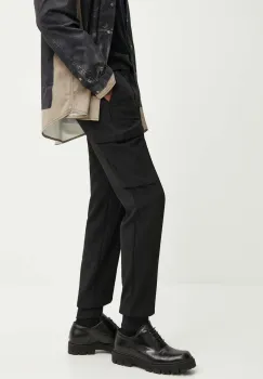 Diesel pantaloni P-DRAKE barbati, culoarea negru, A15491.0NKBL imagine