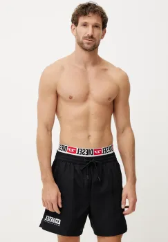 Diesel pantaloni scurti de baie VISPER-41-D-CORE BOXER-SHORTS culoarea negru, A16301.0NJAS imagine