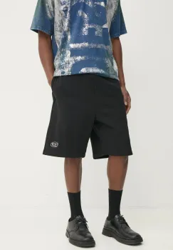 Diesel pantaloni scurti din bumbac culoarea negru, A10996.0BMBJ imagine