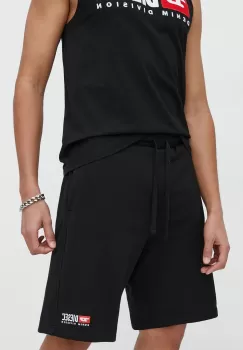 Diesel pantaloni scurti din bumbac culoarea negru imagine