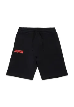 Diesel pantaloni scurti din bumbac pentru copii PBASESHORT SHORTS culoarea negru, J02236 imagine