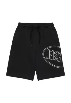 Diesel pantaloni scurti din bumbac pentru copii PCIRCLE SHORT SHORTS culoarea negru, J02676 imagine