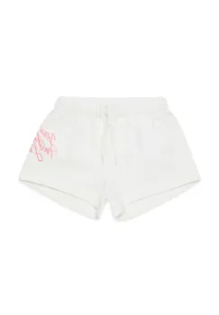 Diesel pantaloni scurti din bumbac pentru copii PEDIM SHORTS culoarea alb, cu imprimeu, J02677 imagine