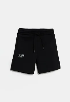 Diesel pantaloni scurti din bumbac pentru copii PMACISHORT SHORTS culoarea negru, talie reglabila, J02239 imagine