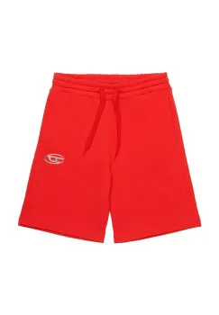 Diesel pantaloni scurti din bumbac pentru copii PMACISHORT SHORTS culoarea rosu, talie reglabila, J02239 imagine