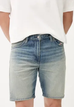 Diesel pantaloni scurti jeans D-FIN SHORTS A14621.0DBEC imagine