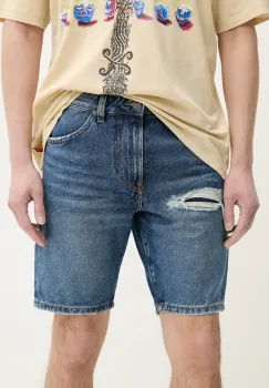 Diesel pantaloni scurti jeans D-FIN SHORTS barbati, A14621.0GRDY imagine