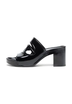 Diesel papuci Sa-Bonnie femei, culoarea negru, cu toc drept, Y03536-P4477-T8013 imagine