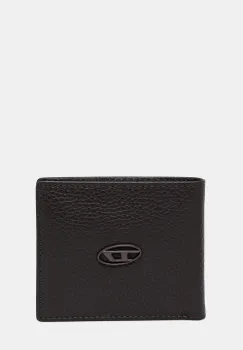 Diesel portofel de piele BI FOLD COIN S culoarea negru, X08844.P0685 imagine