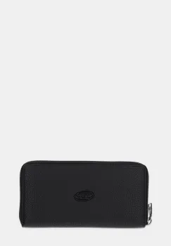 Diesel portofel de piele HISSU EVO CONTINENTAL ZIP culoarea negru, X09015.P0685 imagine