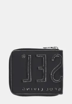 Diesel portofel DSL 3D DSL 3D- BI FOLD COIN ZI culoarea negru, X10007.P8078 imagine