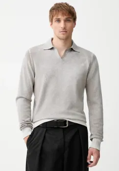 Diesel pulover de bumbac K-LORENZO culoarea gri, light, A14849.0BEAR imagine