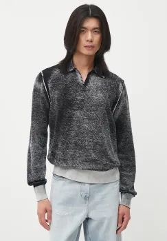 Diesel pulover de bumbac K-LORENZO culoarea negru, light, A14849.0BEAR imagine