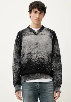 Diesel pulover de bumbac K-VELI KNITWEAR barbati, culoarea gri, light, A16878.0BEAR imagine