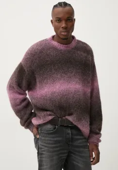 Diesel pulover de lana K-RASTA barbati, culoarea roz, A14914.0WFBT imagine