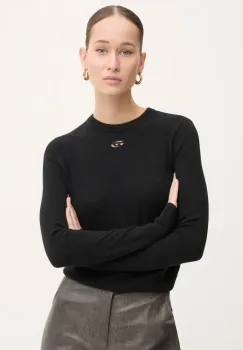 Diesel pulover de lana M-AREESAX femei, culoarea negru, light, A13013.0GEAY imagine