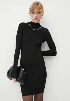 Diesel rochie M-ANGO-LS culoarea negru, mini, mulata, A15210.0KMAT imagine