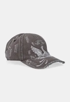 Diesel sapca de baseball din bumbac C-FENIX culoarea gri, A19460.0GIBD imagine