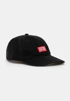 Diesel sapca de baseball din bumbac culoarea negru, cu imprimeu imagine