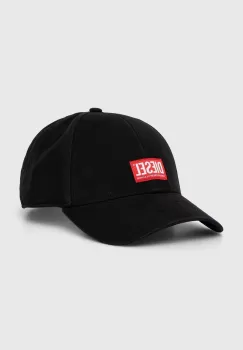 Diesel sapca de baseball din bumbac culoarea negru, cu imprimeu imagine