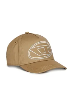 Diesel sapca de baseball din bumbac pentru copii FRENDIL HAT culoare bej J02132 imagine