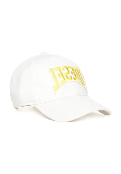Diesel sapca din bumbac pentru copii FCGUS HAT culoarea alb, cu imprimeu, J02133 imagine