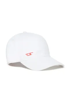 Diesel sapca din bumbac pentru copii FENSID HAT culoarea alb, neted, J02127 imagine