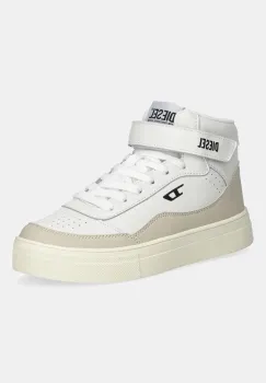 Diesel tenisi din piele copii TRACKER-D S-TRACKER D SNEAKERS culoarea alb, BC1039 imagine