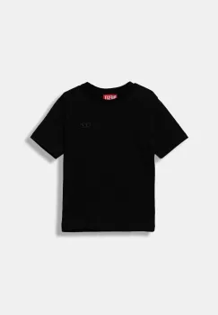 Diesel tricou de bumbac pentru copii TBOGGYMEGOVALD OVER T-SHIRT culoarea alb, cu imprimeu, J02276 imagine