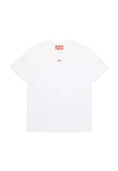 Diesel tricou de bumbac pentru copii TDIEGORD T-SHIRT culoarea alb, neted, J02237 imagine