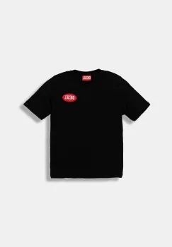 Diesel tricou de bumbac pentru copii TPATCH OVER T-SHIRT culoarea negru, cu imprimeu, J02469 imagine