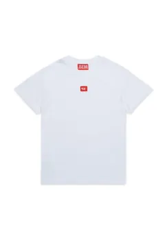 Diesel tricou de bumbac pentru copii TXDIEGO T-SHIRT culoarea alb, cu imprimeu, J02501 imagine