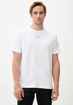 Diesel tricou din bumbac T-ADJUST-OD culoarea alb, cu imprimeu, A17880.0CLBR imagine