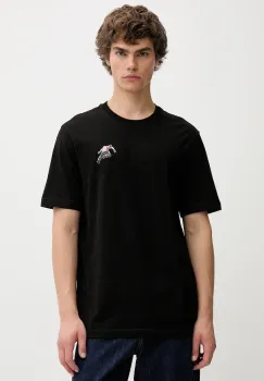 Diesel tricou din bumbac T-ADJUST-T3 culoarea negru, cu imprimeu, A18668.0QIAM imagine