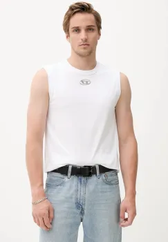 Diesel tricou din bumbac T-BISCO culoarea alb, A15372.0CLBR imagine