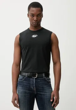 Diesel tricou din bumbac T-BISCO-IOD culoarea negru, A21743.0JMBB imagine