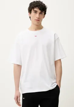 Diesel tricou din bumbac T-BOXT-D culoarea alb, neted, A14929.0GRAI imagine