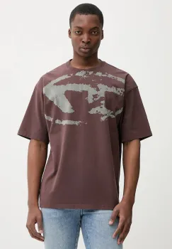 Diesel tricou din bumbac T-BOXT-N14 culoarea negru, cu imprimeu, A13049.0DQAU imagine