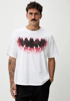 Diesel tricou din bumbac T-BOXT-T21 culoarea alb, cu imprimeu, A19617.0PLAT imagine