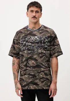 Diesel tricou din bumbac T-BOXT-T22 culoarea verde, cu model, A19343.0AJFJ imagine