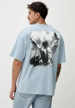 Diesel tricou din bumbac T-BOXT-T23 cu imprimeu, A18731.0PLAT imagine