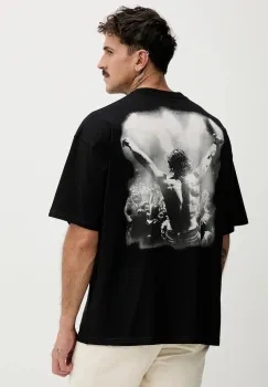 Diesel tricou din bumbac T-BOXT-T23 culoarea negru, cu imprimeu, A18731.0PLAT imagine