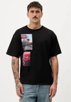 Diesel tricou din bumbac T-BOXT-T3 culoarea negru, cu imprimeu, A19467.0PLAT imagine