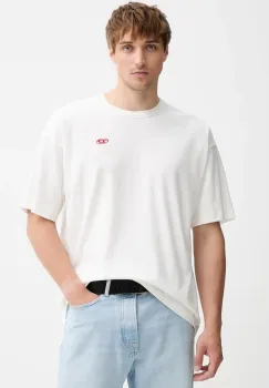 Diesel tricou din bumbac T-BOXT-T6 culoarea alb, uni, A18535.0AIJU imagine