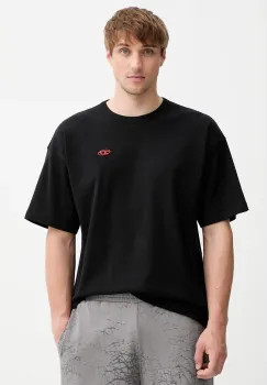 Diesel tricou din bumbac T-BOXT-T6 culoarea negru, uni, A18535.0AIJU imagine