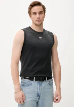 Diesel tricou din bumbac T-BRICO-NEW culoarea negru, A19632.0CHBI imagine
