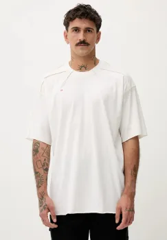 Diesel tricou din bumbac T-CRAHOR-BOXT-T1 culoarea alb, uni, A19463.0NIAX imagine