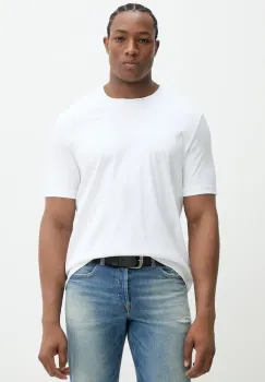 Diesel tricou din bumbac T-MADJUST-R2 T-SHIRT barbati, culoarea alb, cu imprimeu, A16432.0SKAF imagine