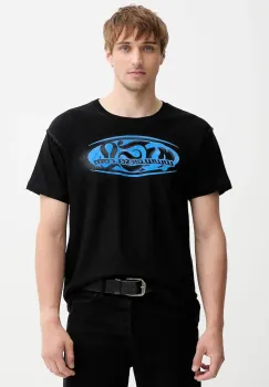 Diesel tricou din bumbac T-NORM-T1 culoarea negru, cu imprimeu, A18660.0QKAP imagine